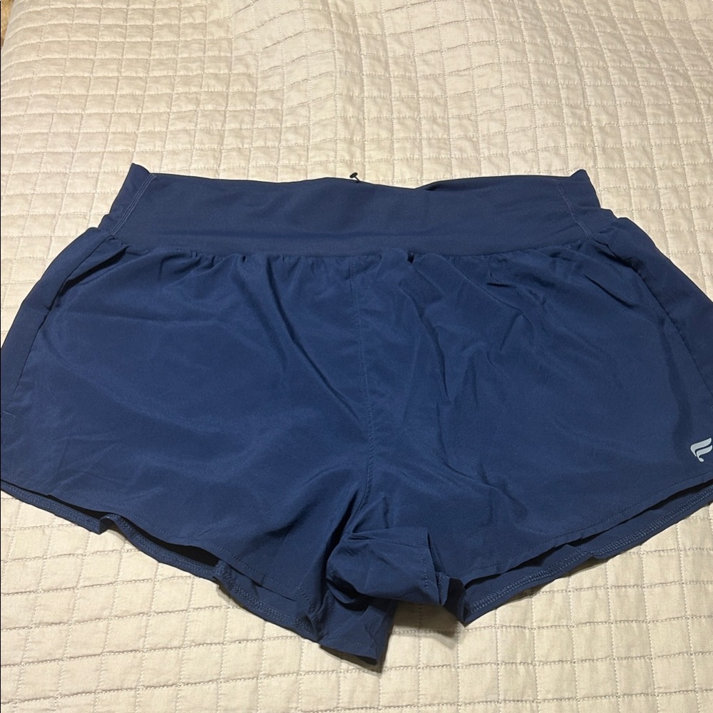 Fabletics Navy Blue Athletic Shorts